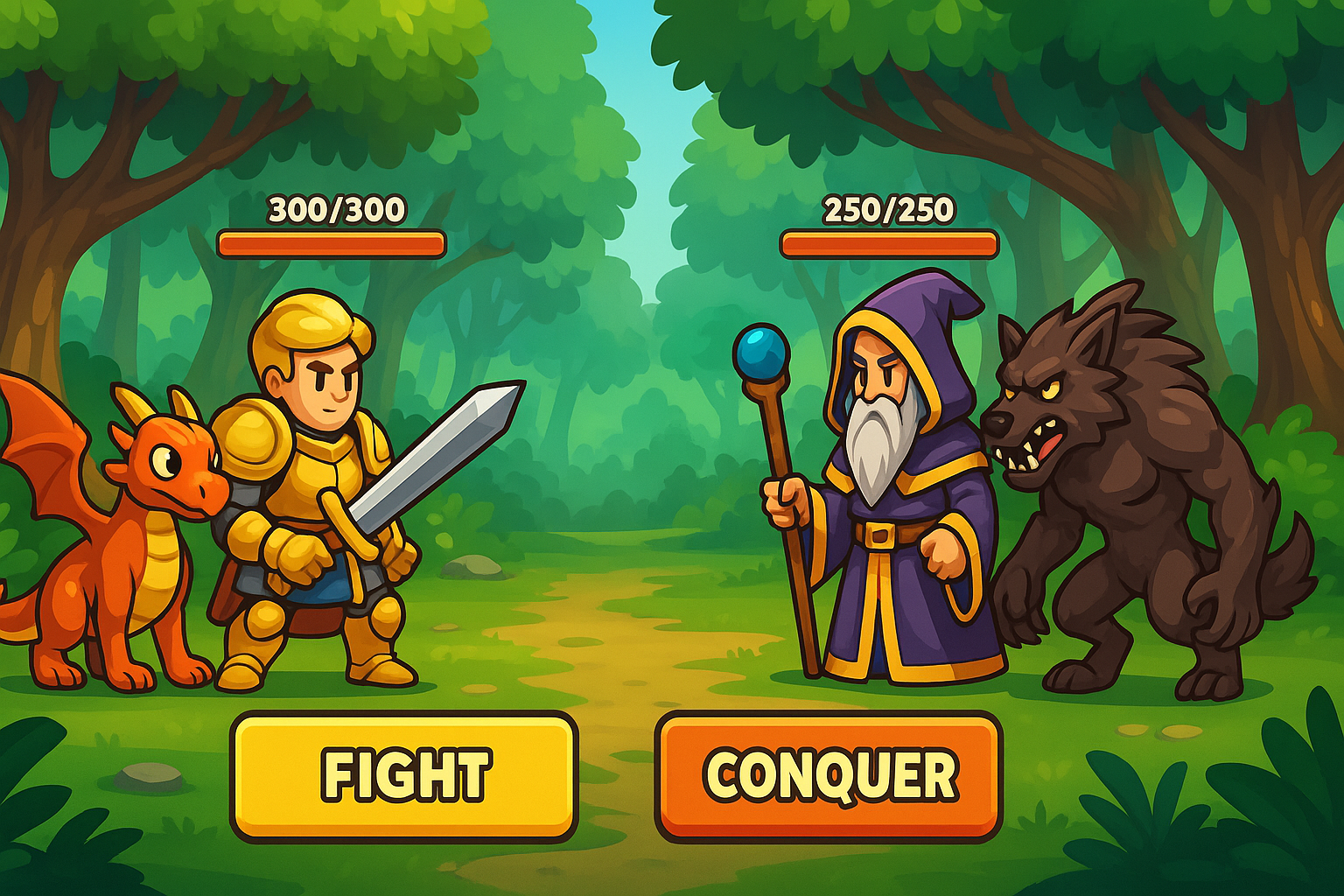 Battle screen